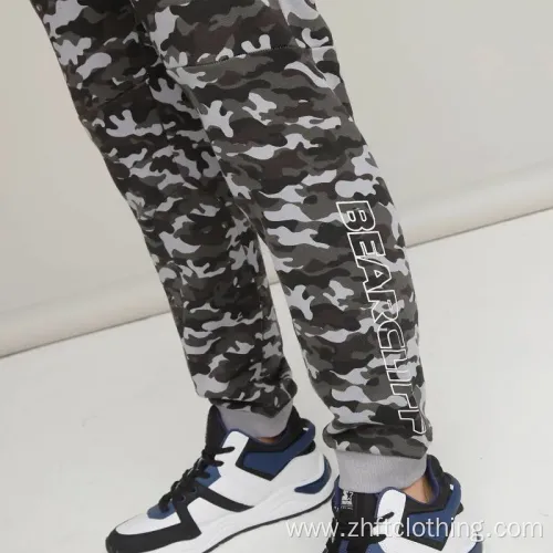 Mens Casual Camo Printed Jogger Pants